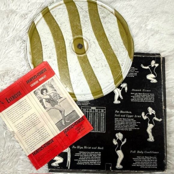 Vintage HYPNO-TWIST Hemco Equipment Mfg. Co. Spin Twist Exercise Disc - Picture 1 of 16